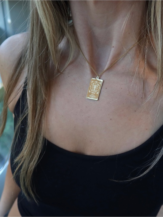 Jewelry - Gold Scorpio Zodiac Necklace